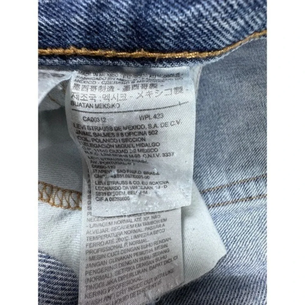 Levi Strauss 505 Jeans‎ Mens Light Wash Straight Fit Denim Pants Size 40x30
